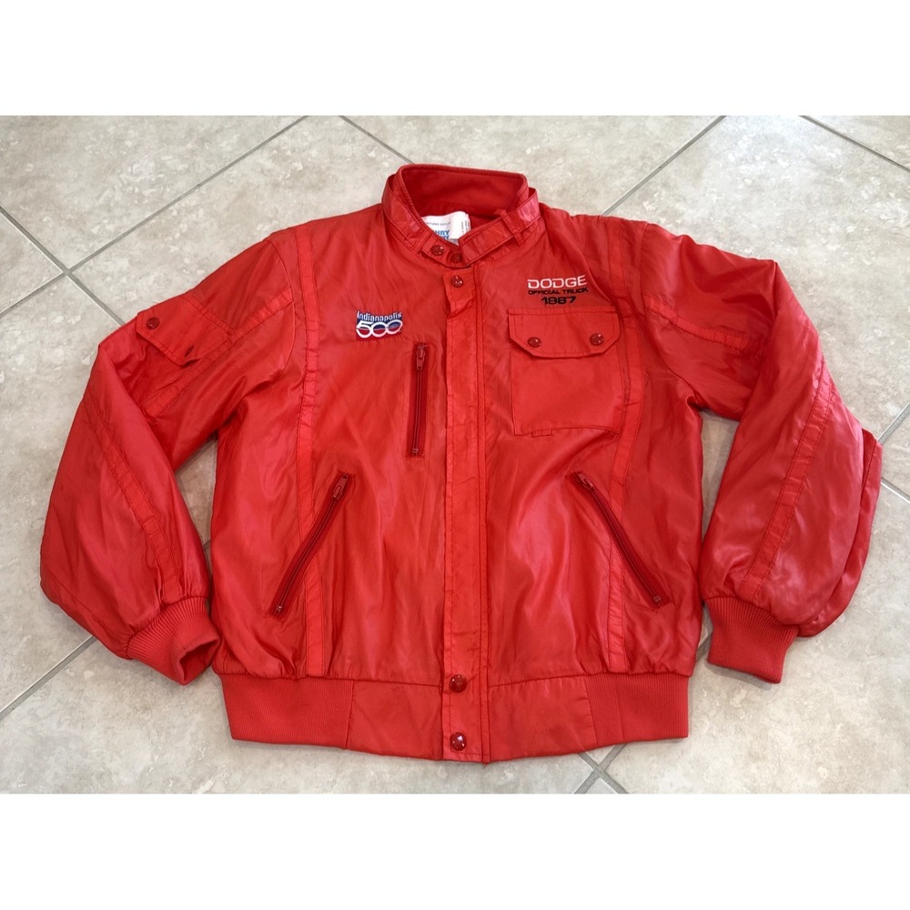 VTG Chrysler Motors‎ Jacket Sz L Indianapolis 500 Dodge Official Truck 1987
